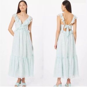 Abercrombie & Fitch Drama Ruffle Maxi Dress (L)